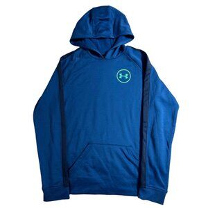 Under Armour Blue Hoodie Small Logo Vibrant Blue Youth XL Activewear Athletic